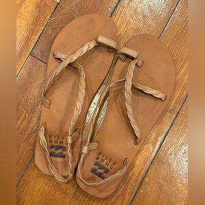 Billabong Brown Braided Sandals Size 7